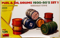 Mini Art 24009 German Fuel & Oil Drums Benzin- und Ölfässer 100 L 1:24 Bausatz