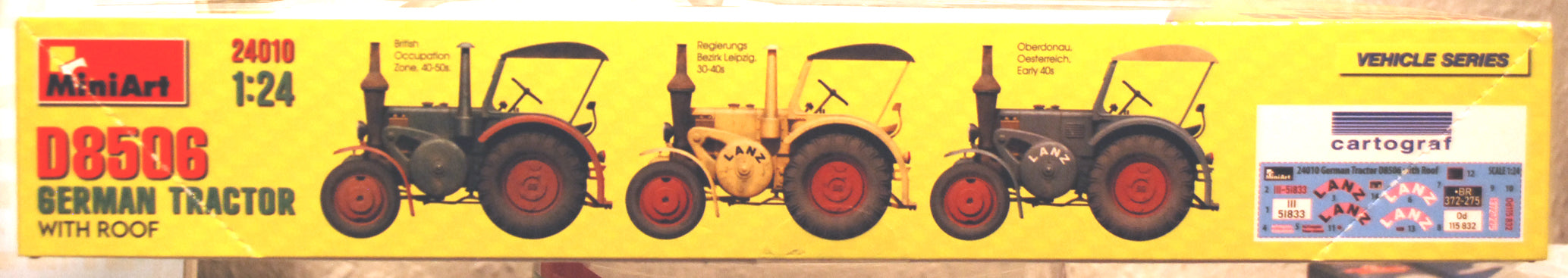 Mini Art 24010 1937 Lanz Bulldog D8506 Trecker Traktor 1:24 neu 2023
