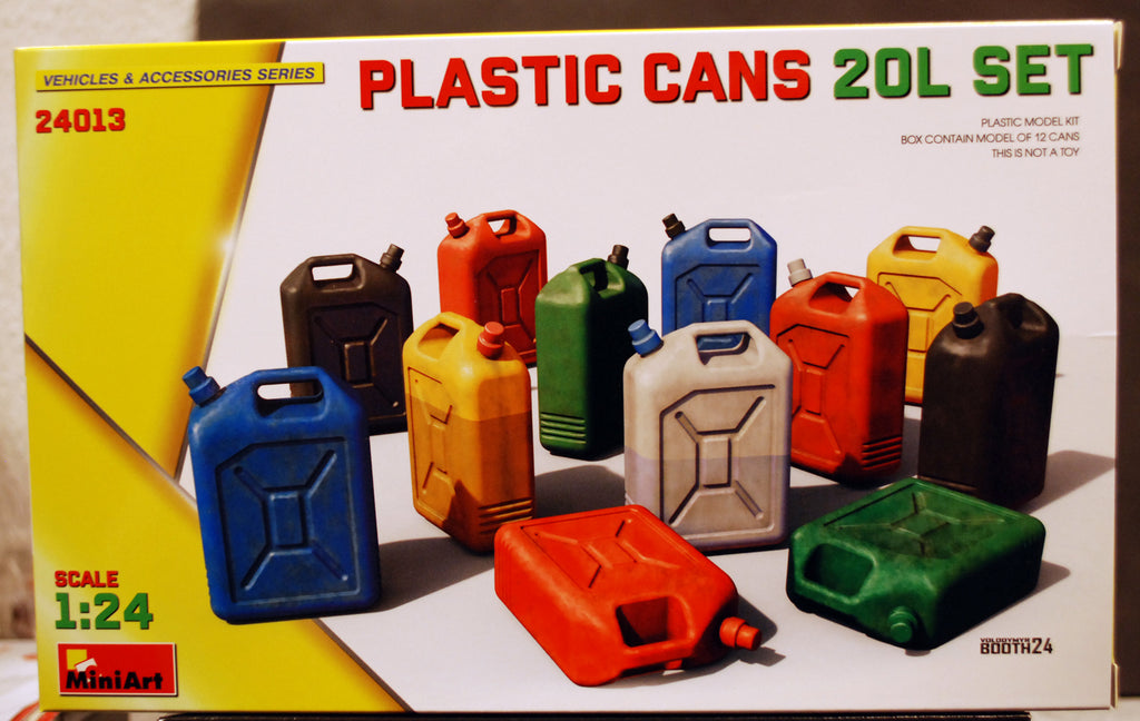 Mini Art 24013 Plastic Cans Kunststoff Kanister 20 L 1:24 Bausatz Kit