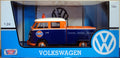 1959 Volkswagen VW T 1 Bulli Doka GULF Straßenmeisterei 1:24 Motor Max 79650