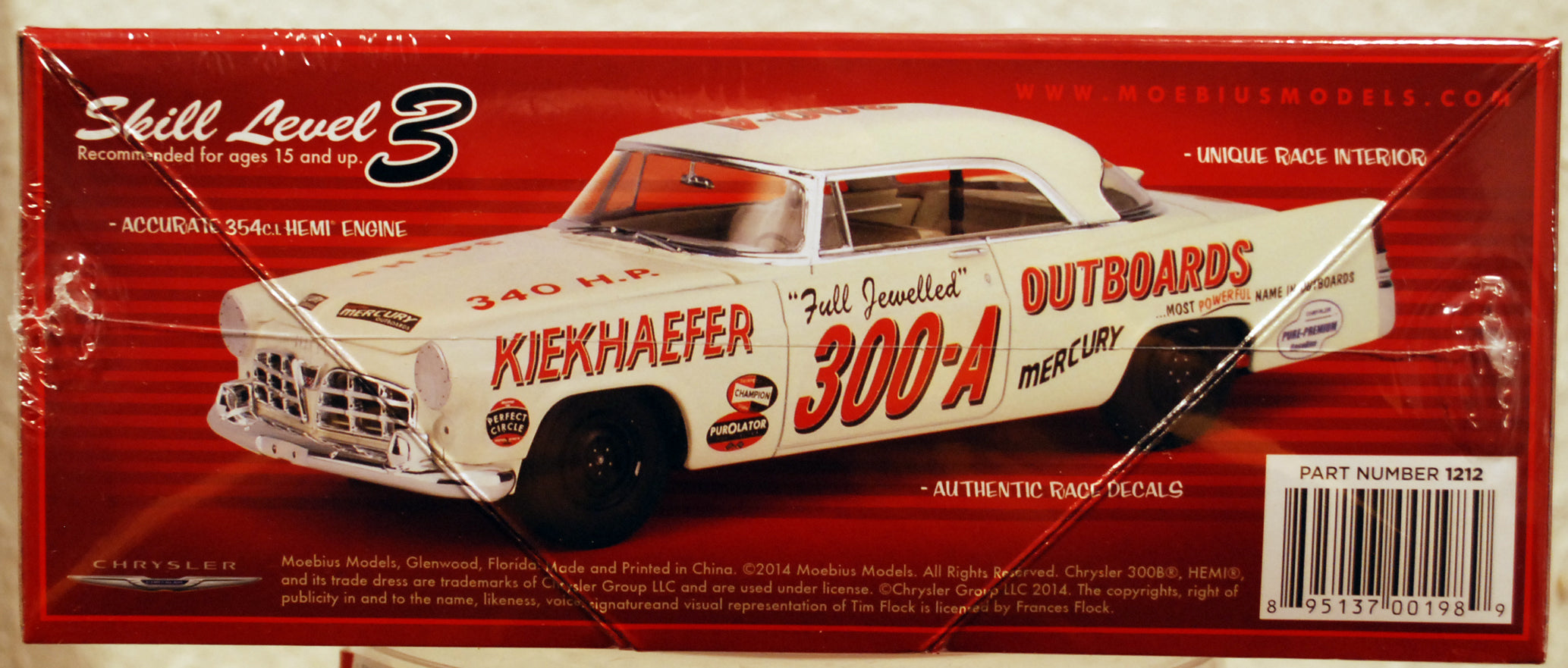 Moebius 1212 1956 Chrysler 300 B Tim Flock 1:25