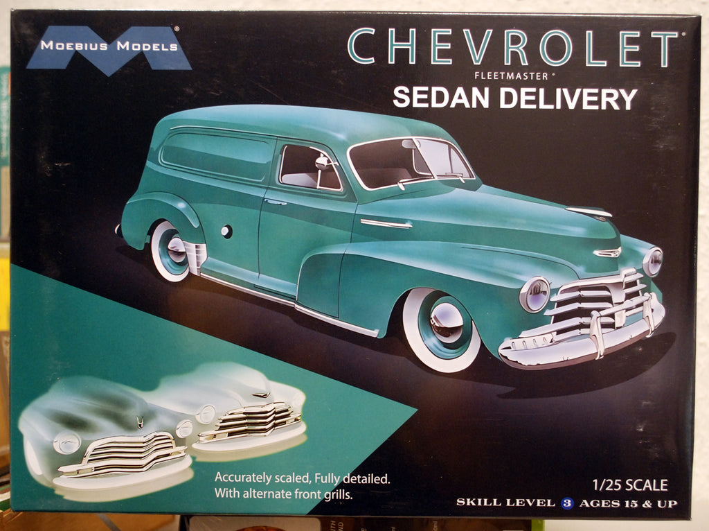 Moebius 2303 1947-48-49 Chevrolet Fleetmaster Sedan Delivery 1:25 wieder neu 2025