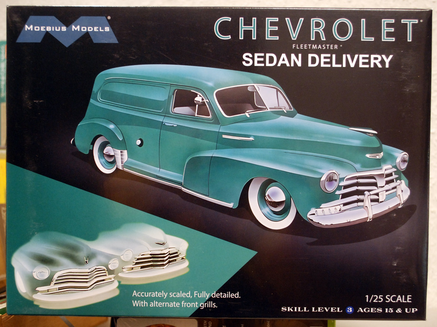 Moebius 2303 1947-48-49 Chevrolet Fleetmaster Sedan Delivery 1:25 wieder neu 2025