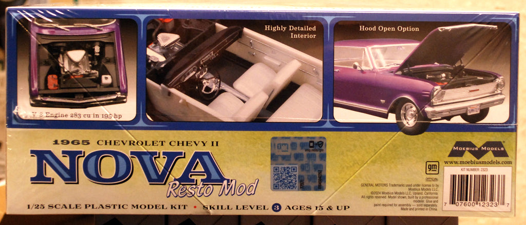 Moebius 2323 1965 Chevrolet Chevy II Nova SS Resto Mod 1:25 neu 2025