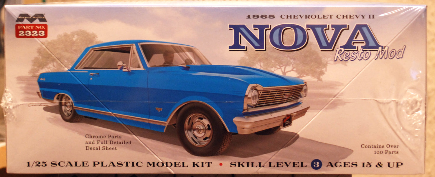 Moebius 2323 1965 Chevrolet Chevy II Nova SS Resto Mod 1:25 neu 2025