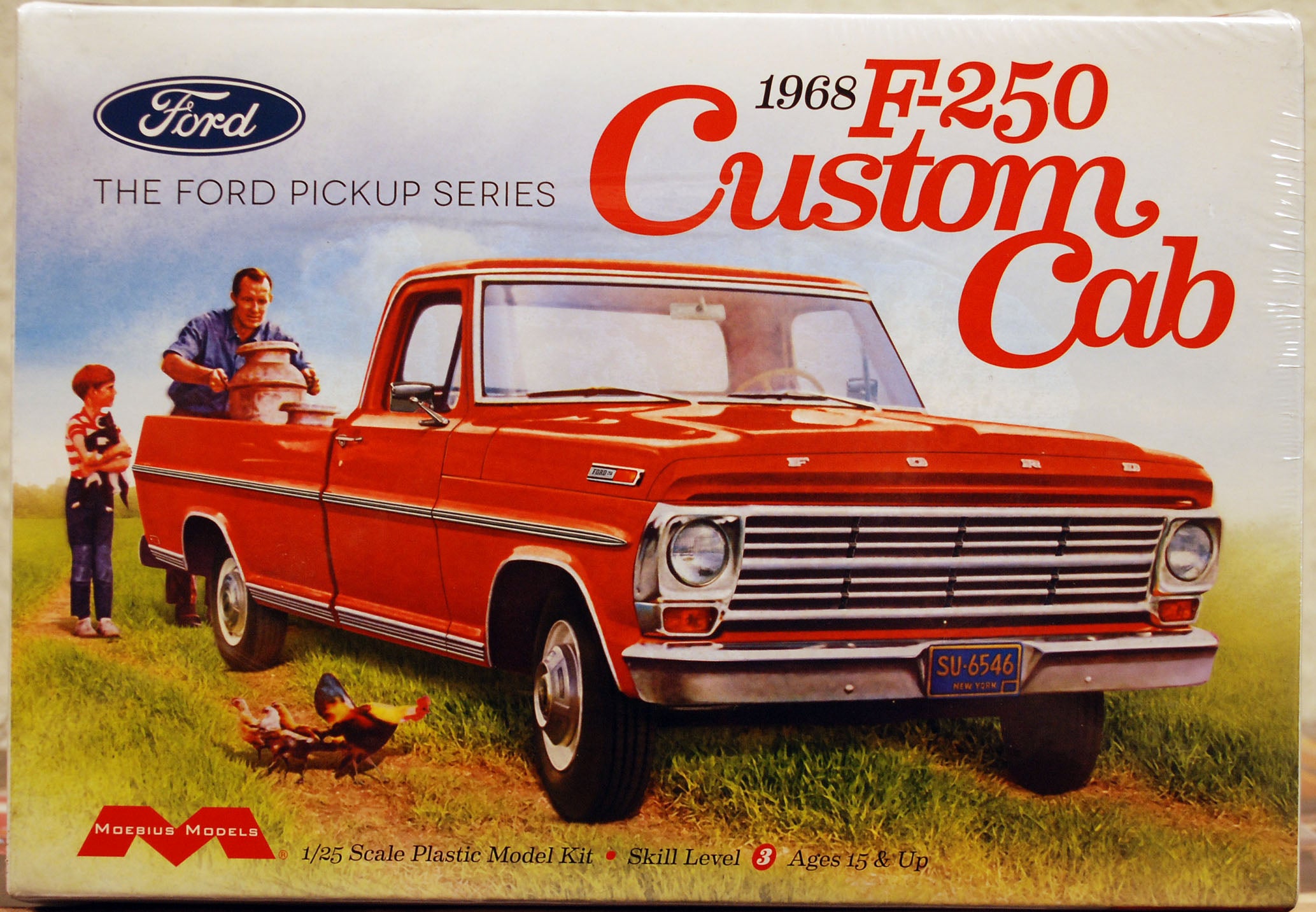 Moebius 2564 1968 Ford F 250 Custom Cab Pickup 1:25