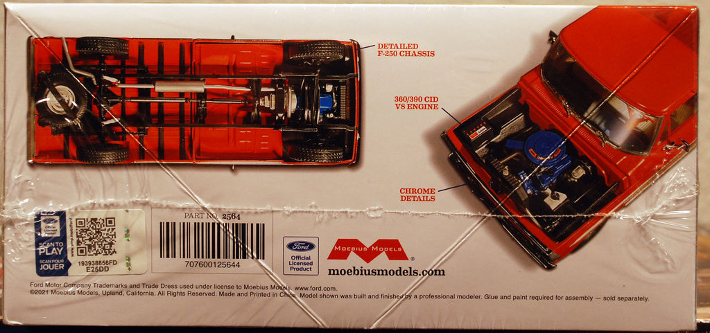 Moebius 2564 1968 Ford F 250 Custom Cab Pickup 1:25