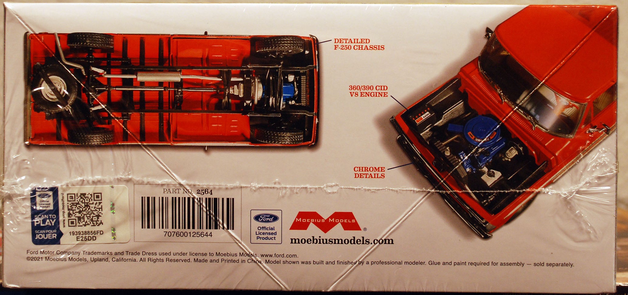 Moebius 2564 1968 Ford F 250 Custom Cab Pickup 1:25