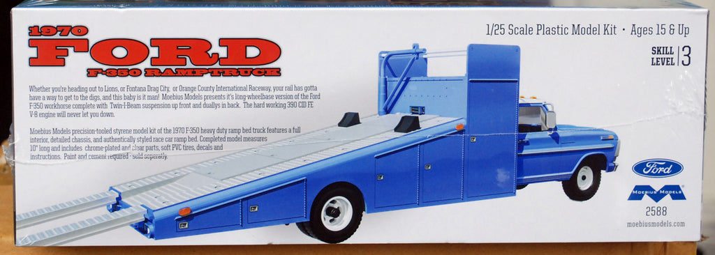 Moebius 2588 1970 Ford F 350 Ramp Truck 1:25
