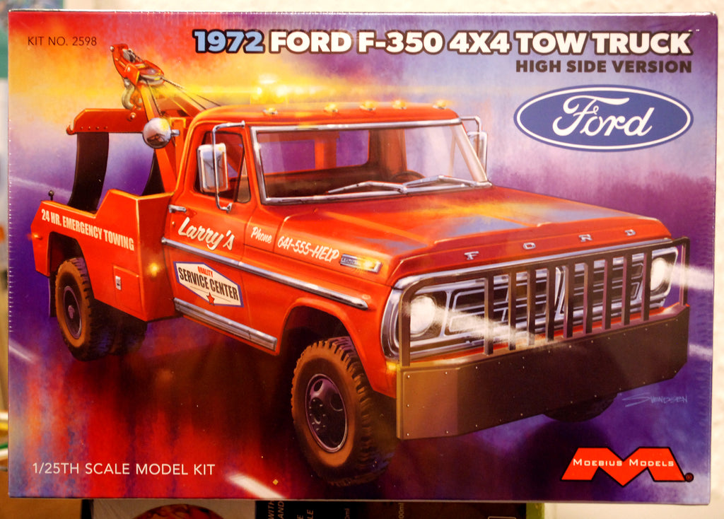 Moebius 2598 1972 Ford F 350 4x4 High Side Wrecker 1:25 ganz neu Herbst 2025