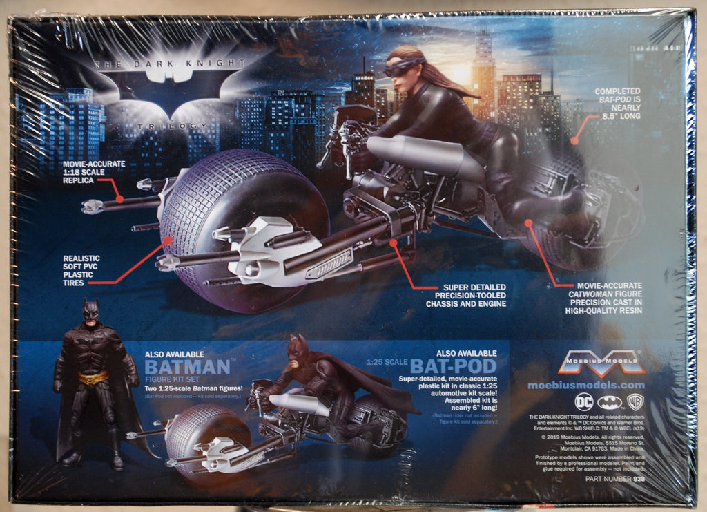 Moebius 938 Batman The dark Knight rises Catwoman + Bat-Pod 1:18