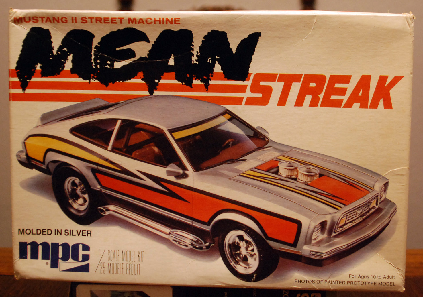 MPC 0728 1977 Ford Mustang II Mean Streak 1:25 Bausatz Vintage