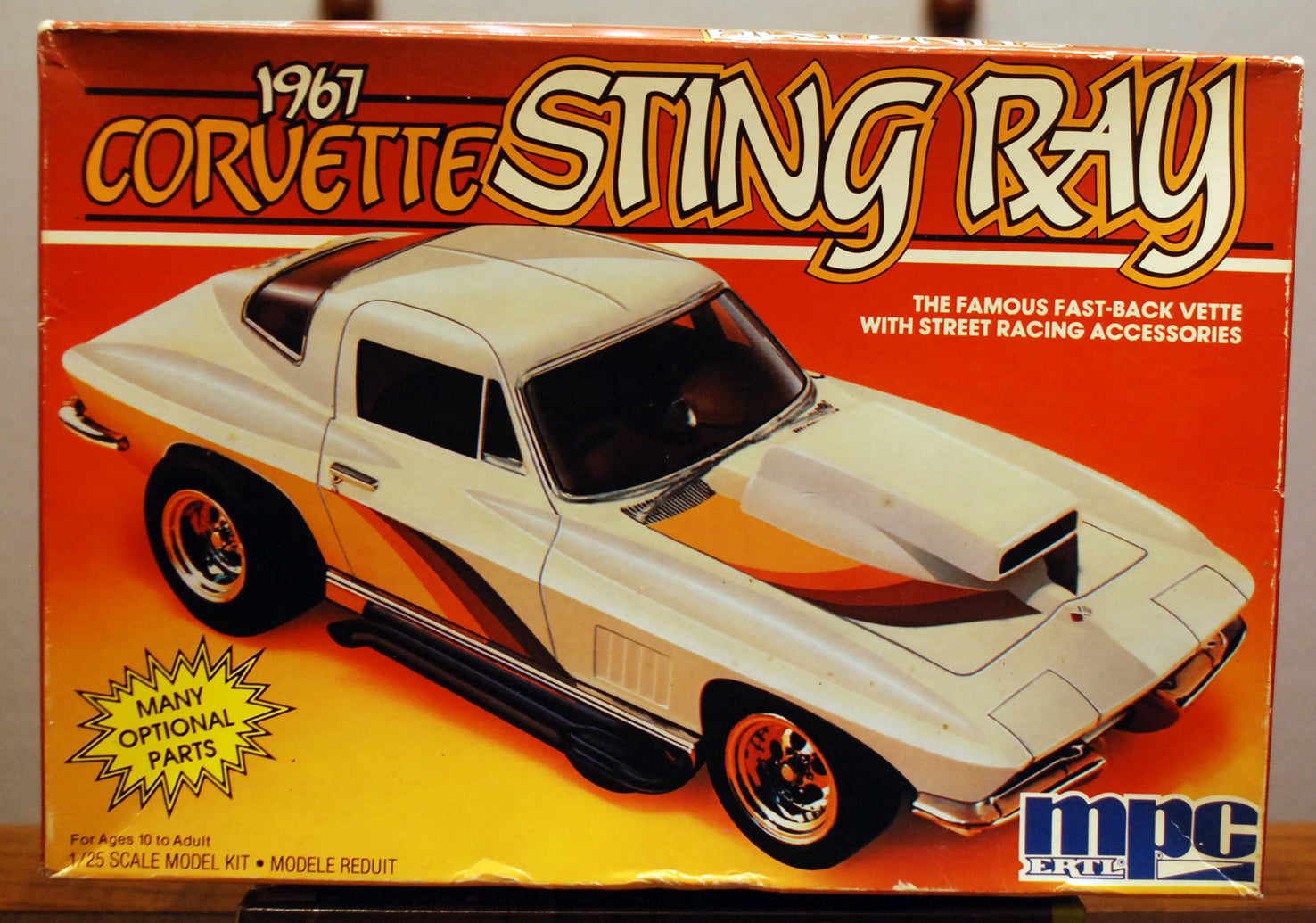 MPC 6357 1967 Chevrolet Corvette Sting Ray Street Machine 1:25 Bausatz Vintage