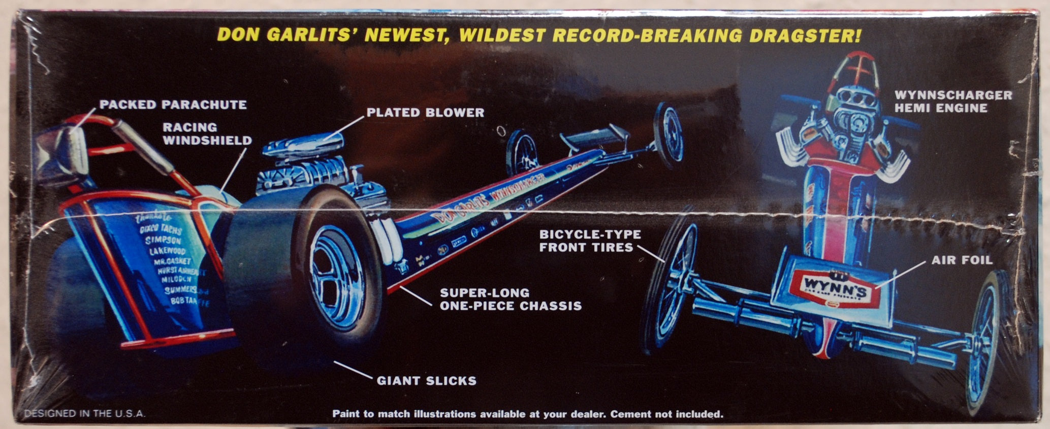Don Garlits' Wynnscharger Slingshot Dragster 1:25 MPC 810