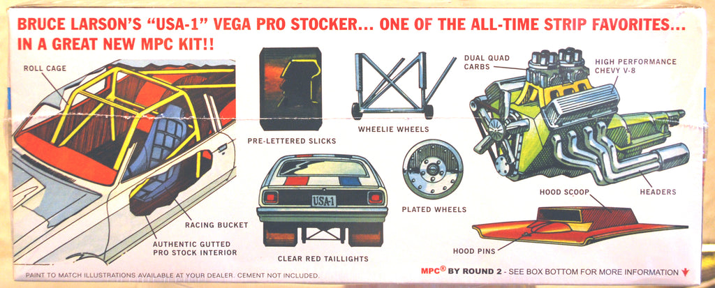 1974 Chevrolet Vega Bruce Larsons USA 1 Pro Stocker 1:25 Mpc 828
