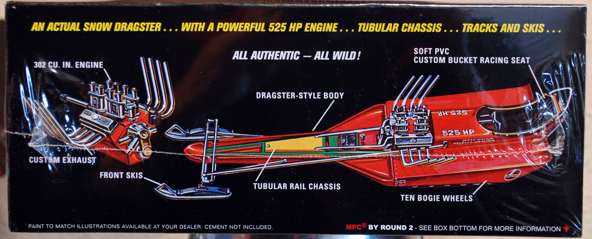 Rupp Super Sno Sport Dragster Snowmobile 1:20 MPC 961