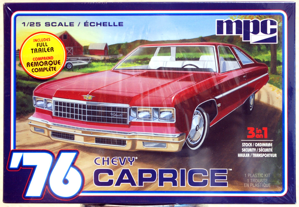 MPC 963 1976 Chevrolet Caprice w. Trailer 3´n1 1:25