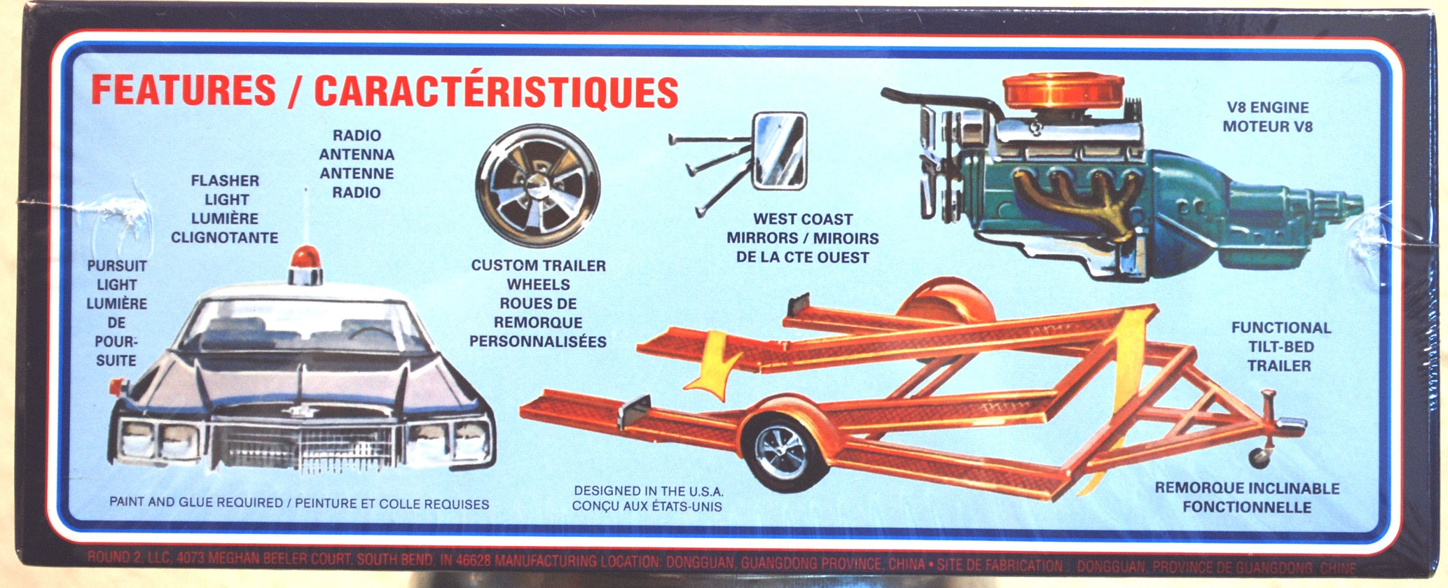 MPC 963 1976 Chevrolet Caprice w. Trailer 3´n1 1:25