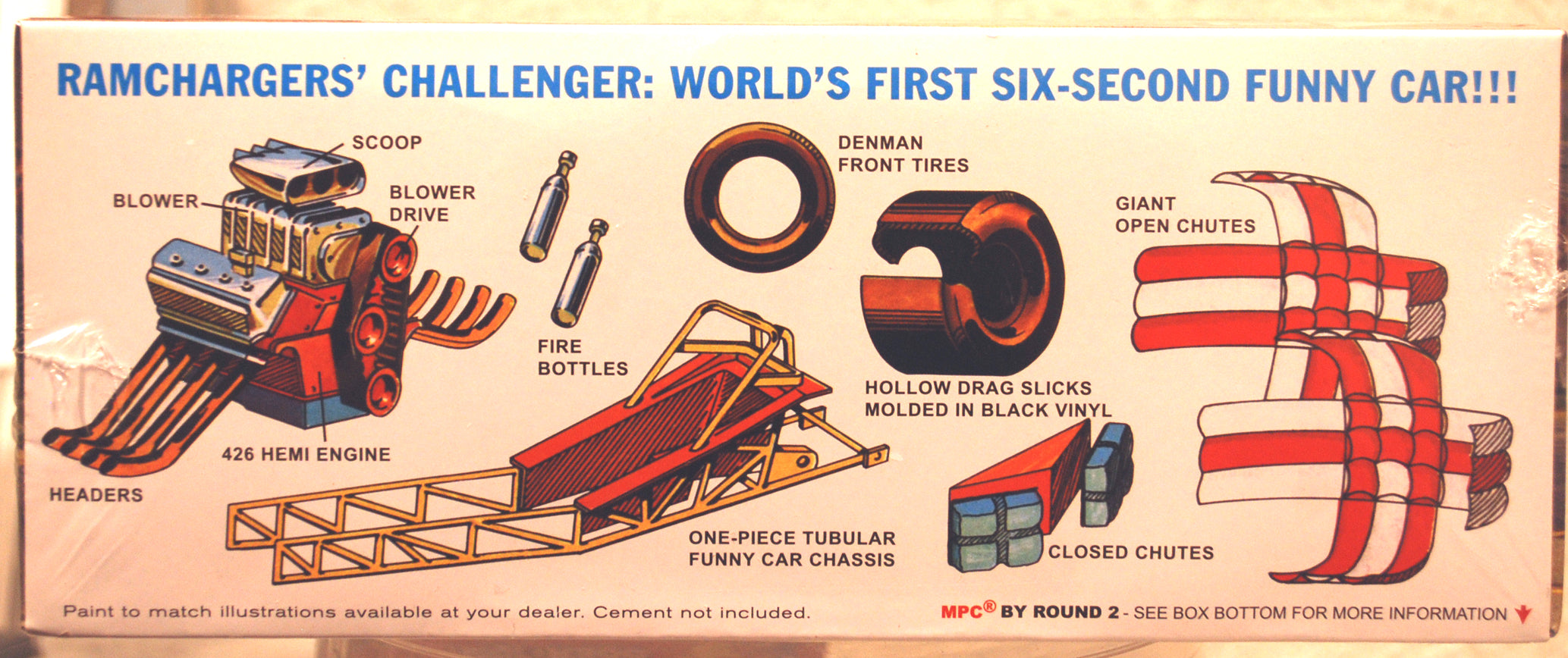MPC 964 1970 Dodge Challenger Funny Car Ramchargers 1:25