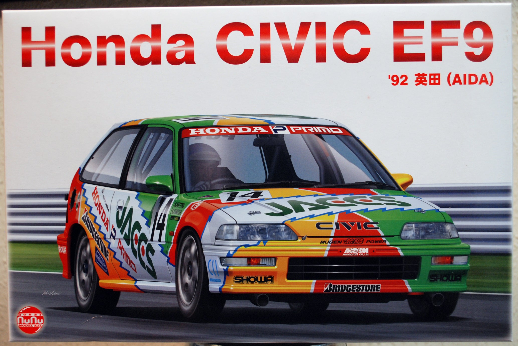 Platz NuNu 24021 1992 Honda Civic EF 9 Nr. 14 Gr. A JACCS AIDA 1:24