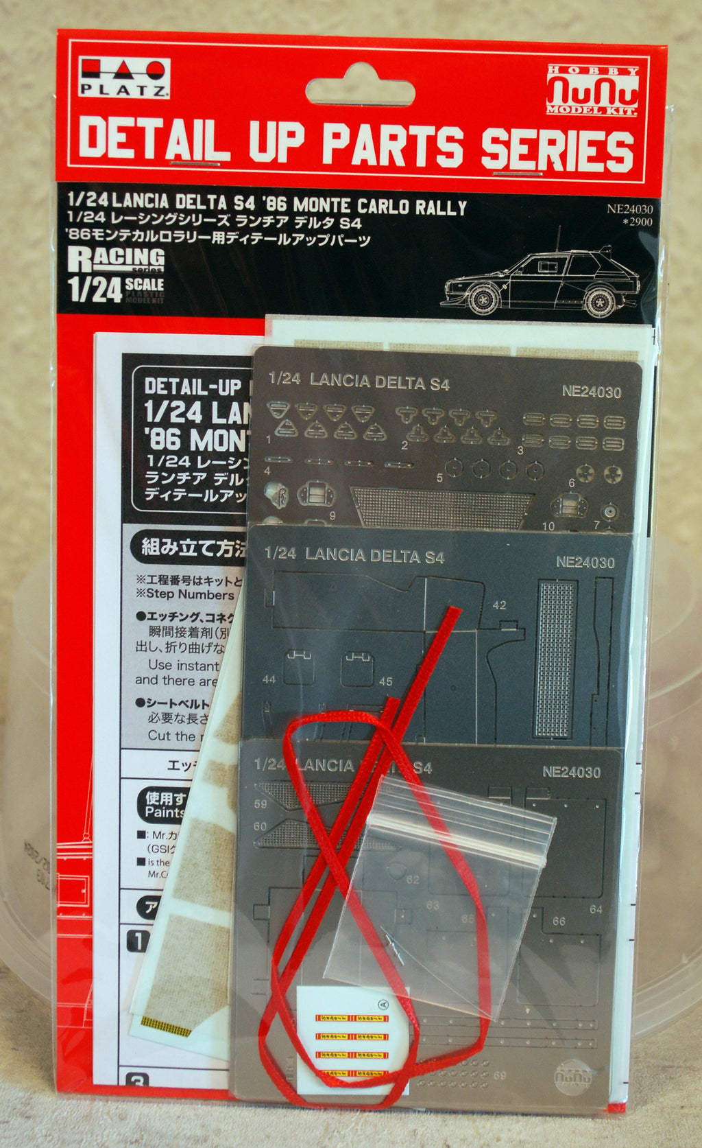 NUNU NE24030 1986 Lancia Delta S 4 Monte Carlo Rallye PE Parts 1:24