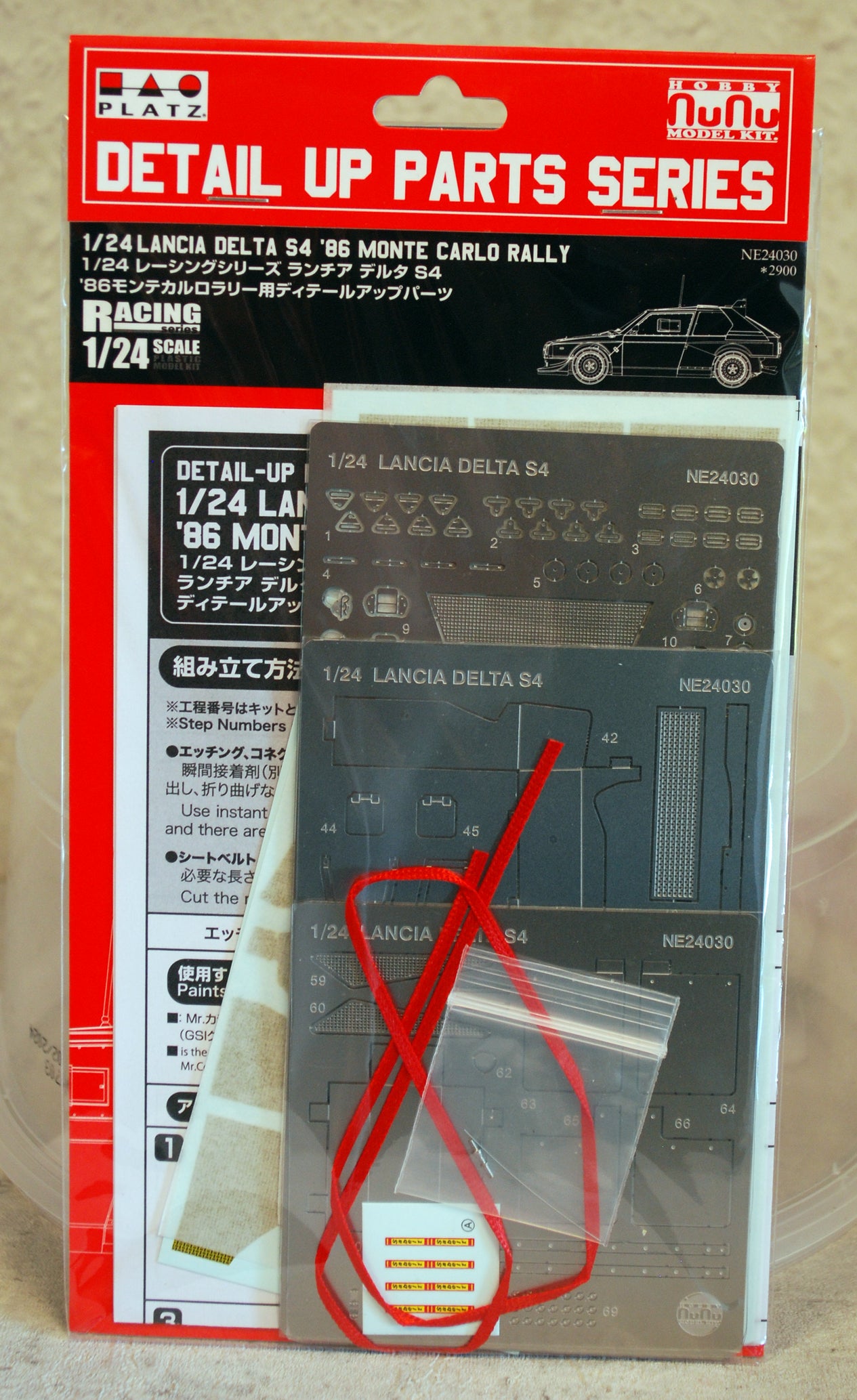 NUNU NE24030 1986 Lancia Delta S 4 Monte Carlo Rallye PE Parts 1:24