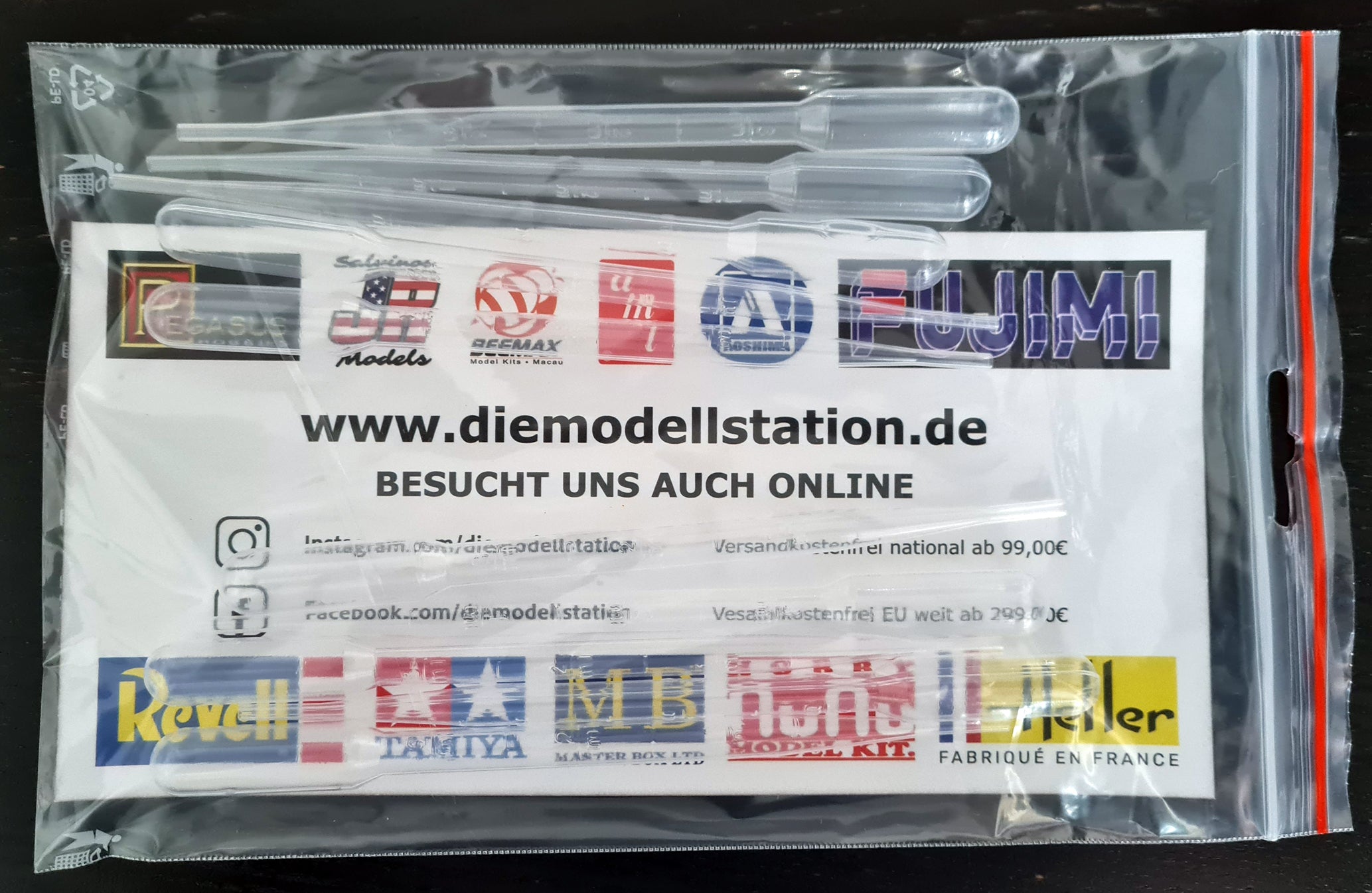 Pipetten Set 6 oder 10 Stück a 3 ml Airbrush
