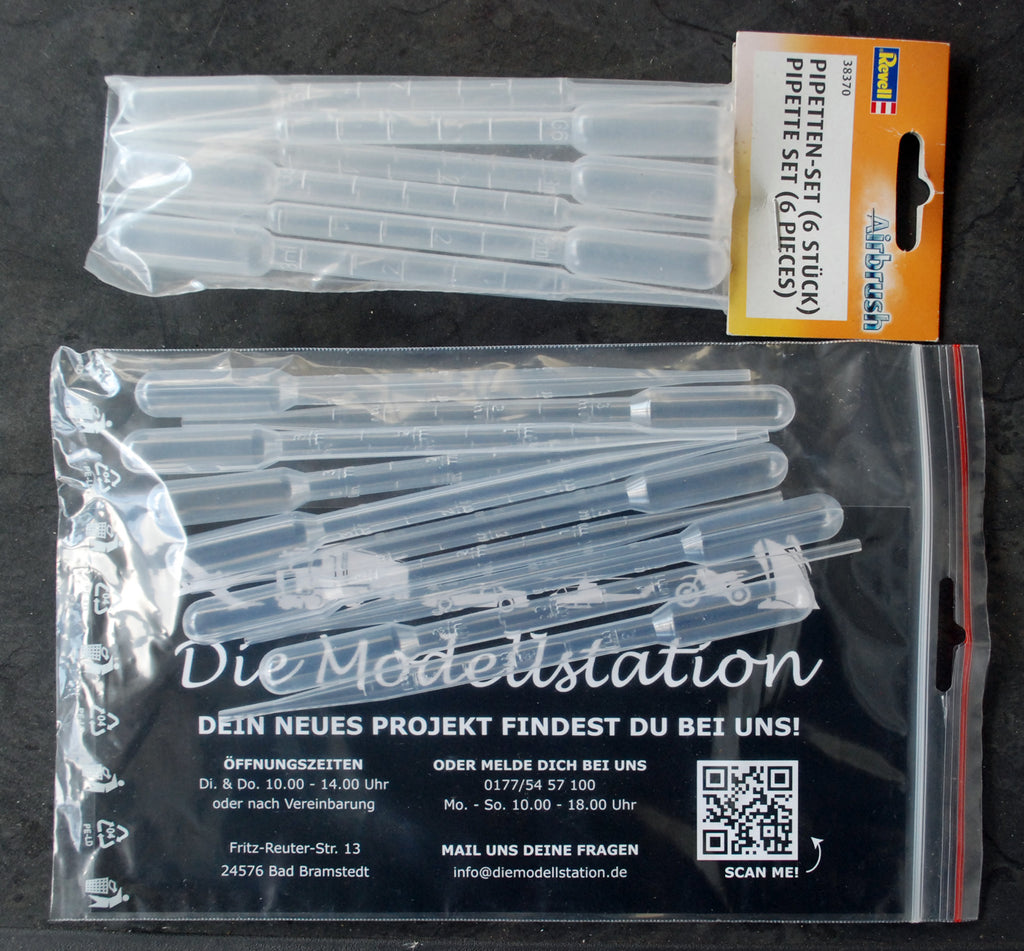 Pipetten Set 6 oder 10 Stück a 3 ml Airbrush