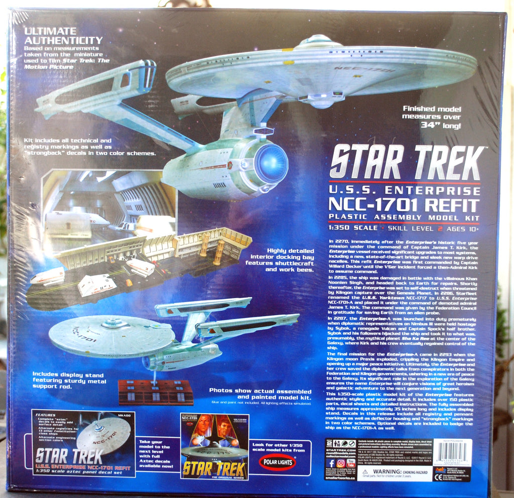 Polar Lights 949 Star Trek U.S.S. Enterprise NCC 1701 Refit 1:350 neu 2017 neu