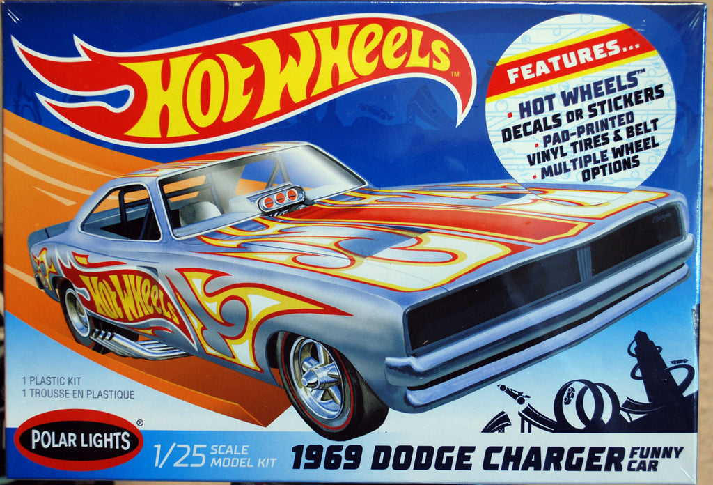 Polar Lights 988 1969 Dodge Charger Funny Car Hot Wheels 1:25