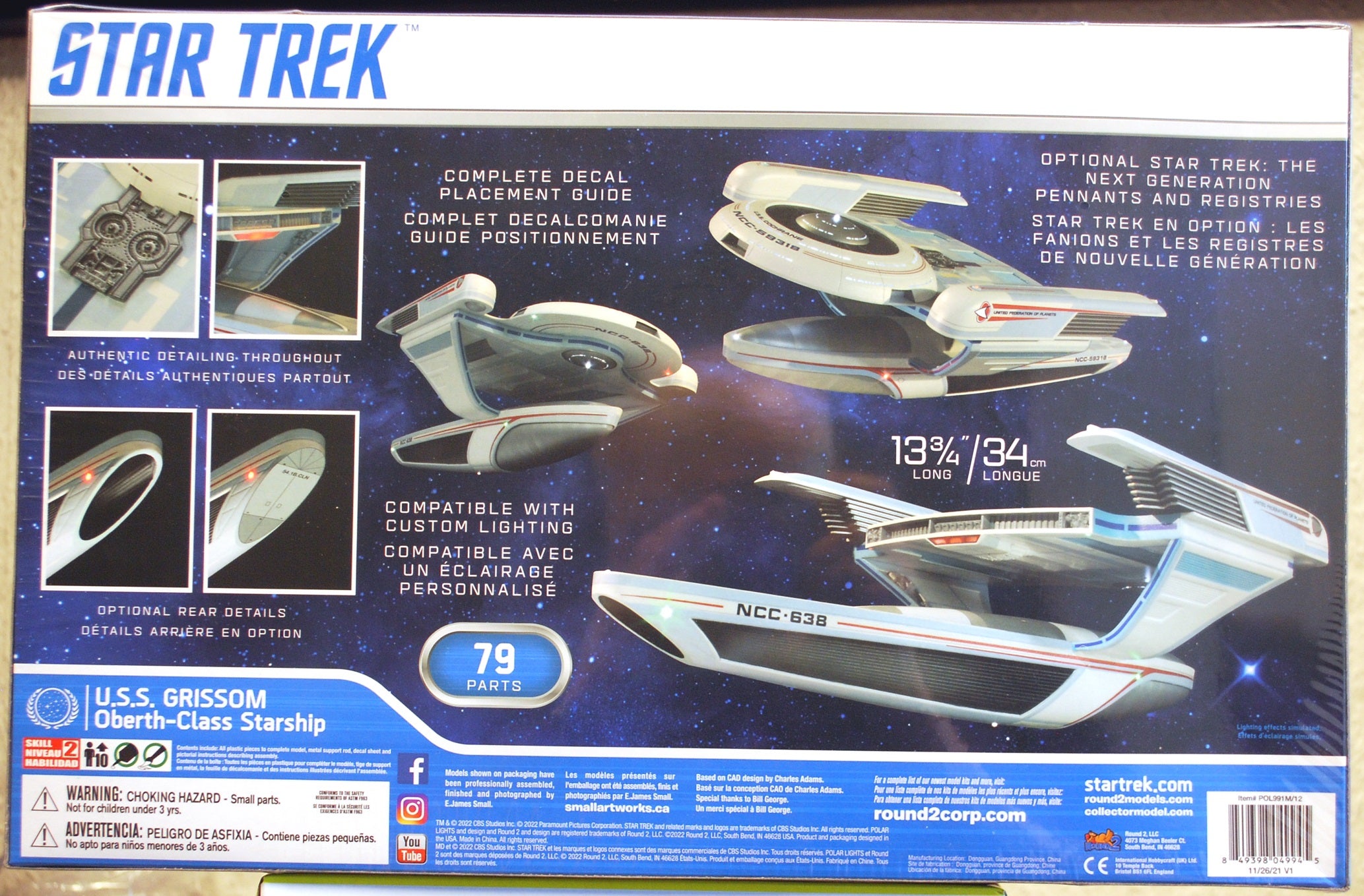 Polar Lights 991 Star Trek USS Grissom NCC 638 und andere 1:350