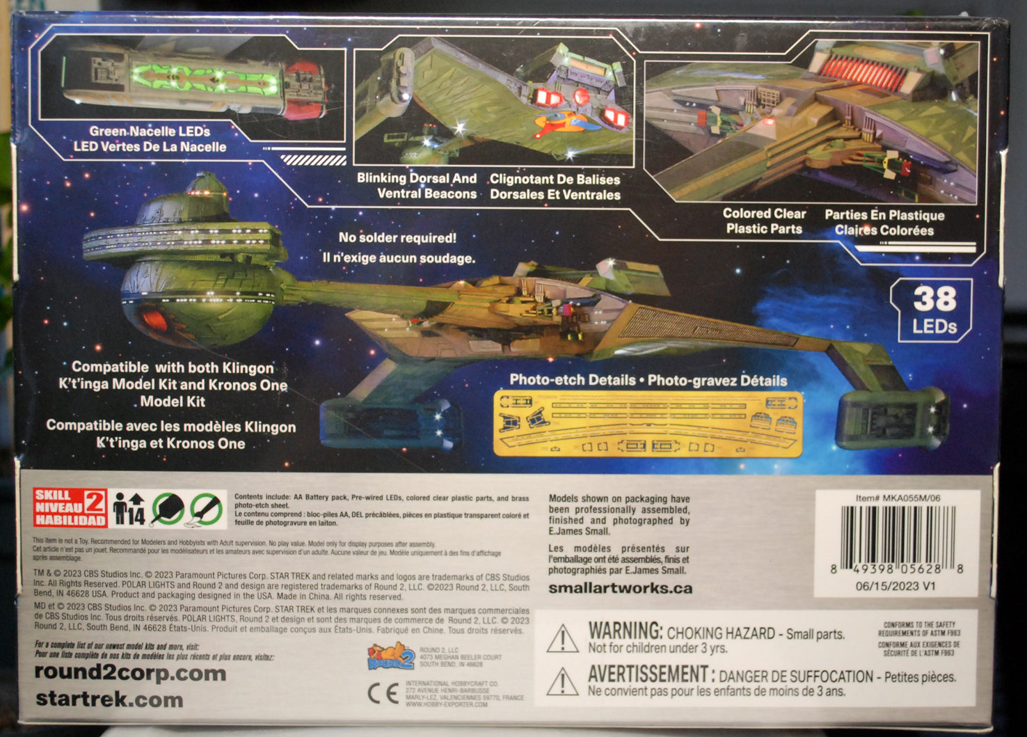 Polar Lights MKA055 Für Star Trek Klingon K`t´ínga oder Kronos Lighting Kit 1:350