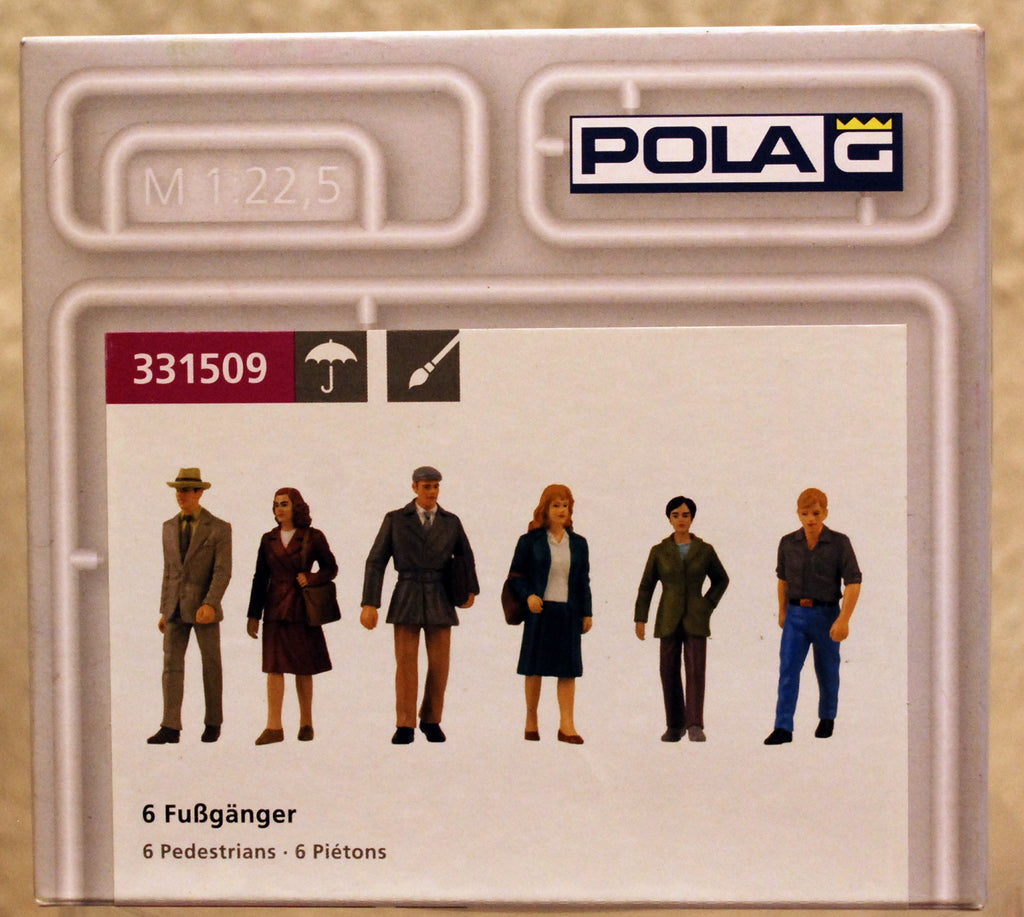 331509 Pola G Fußgänger 6 Stück handbemalt 1:24 1:22,5