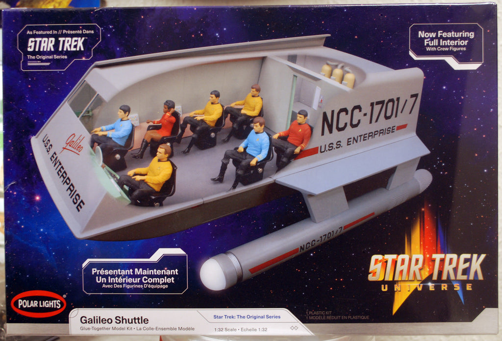 Polar Lights 995 Star Trek USS Enterprise Galileo Shuttlecraft komplett 1:32