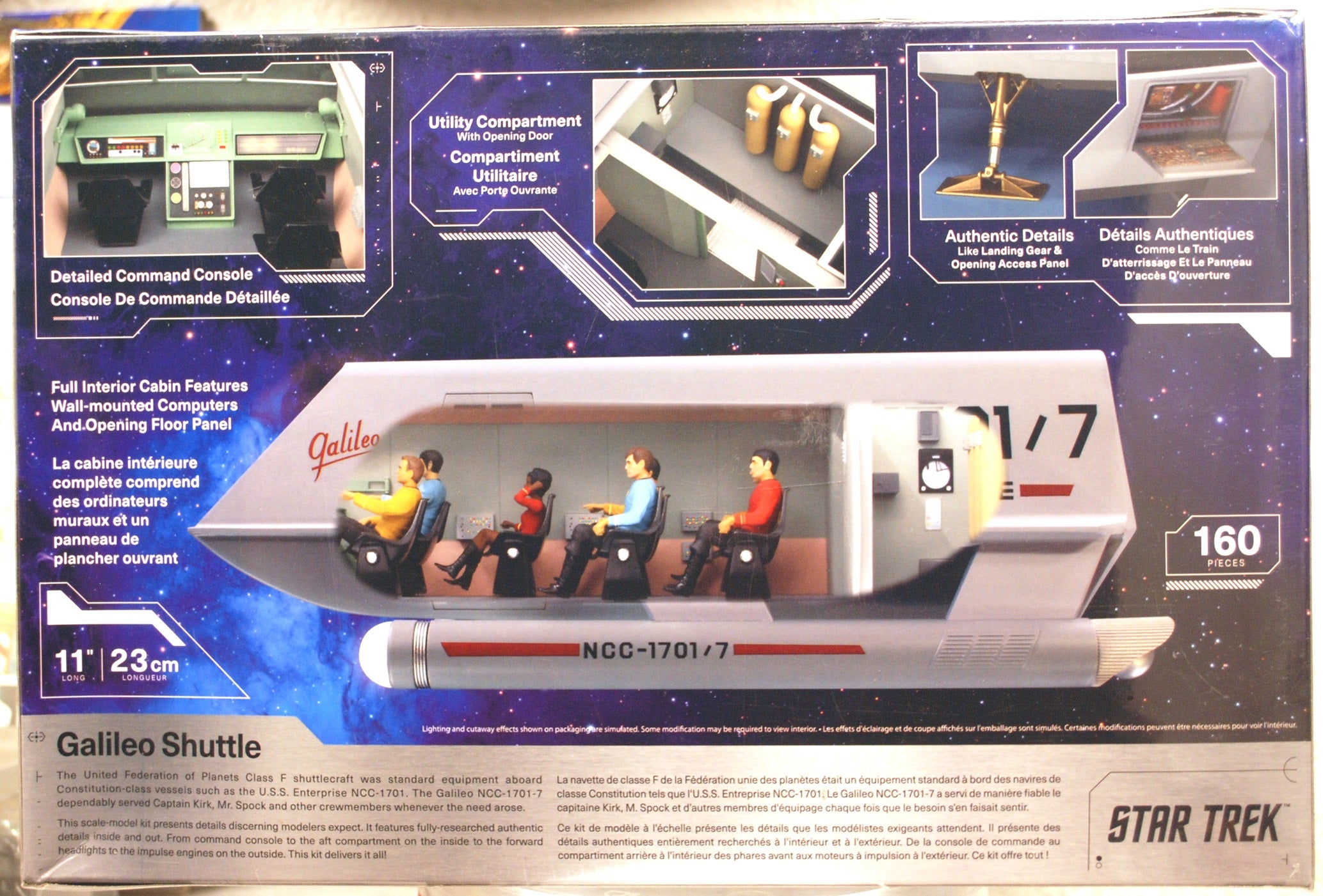 Polar Lights 995 Star Trek USS Enterprise Galileo Shuttlecraft komplett 1:32