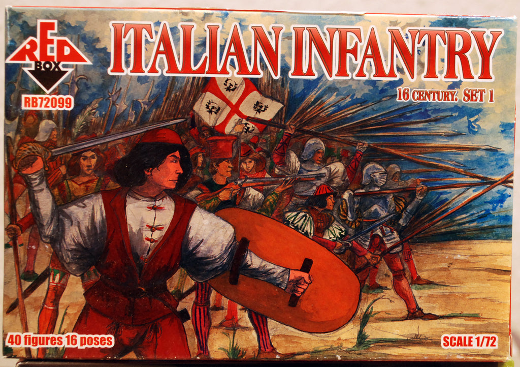 Red Box 72099 Italian Infantry Set 1 16. Jahrh. 1:72