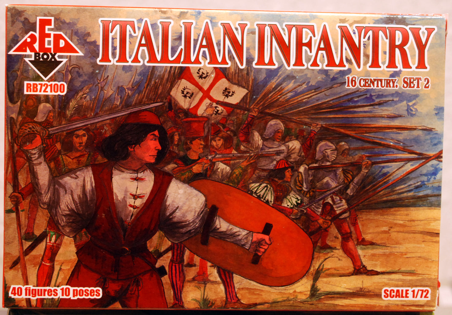 Red Box 72100 Italian Infantry Set 2 16. Jahrh. 1:72