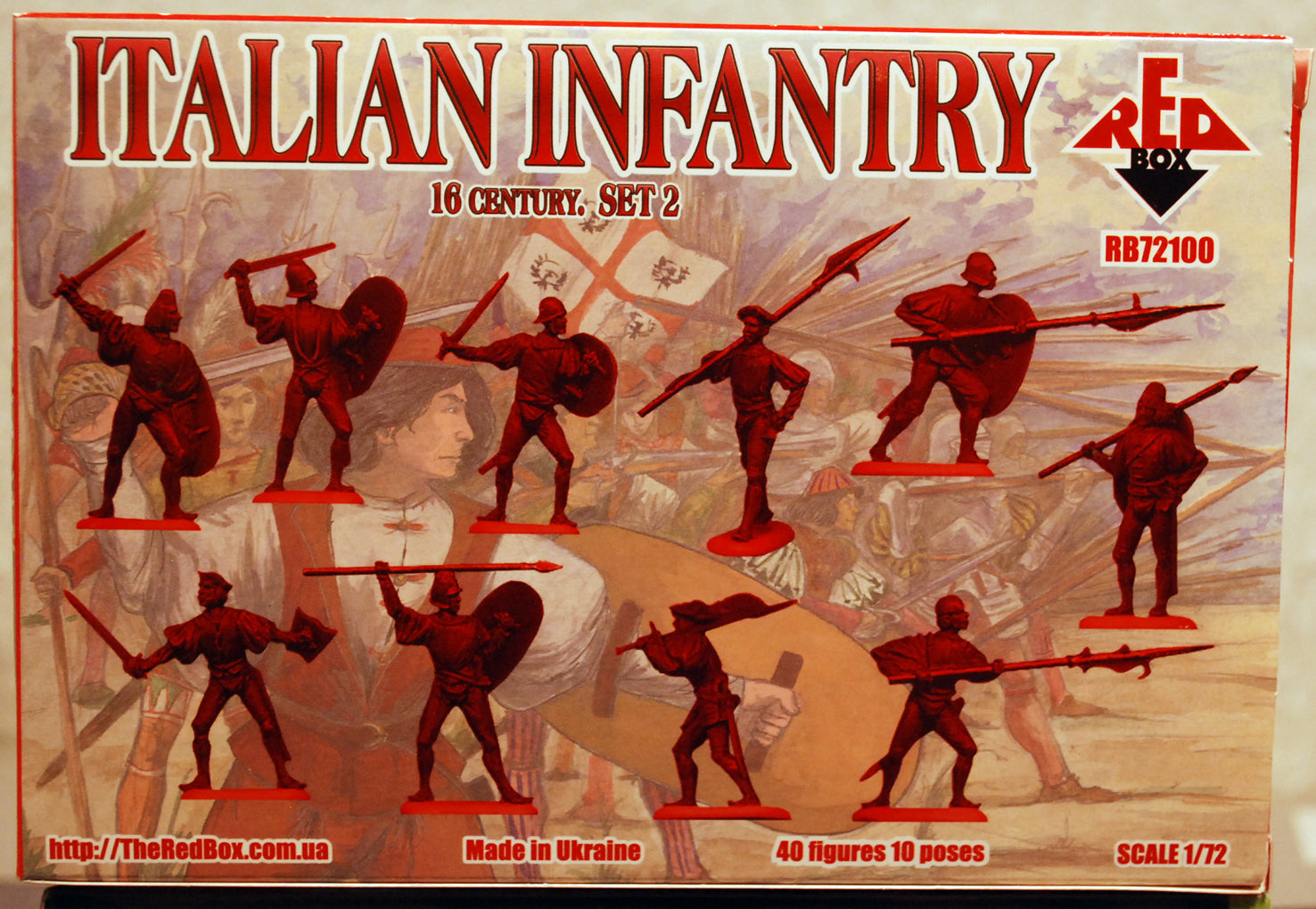 Red Box 72100 Italian Infantry Set 2 16. Jahrh. 1:72