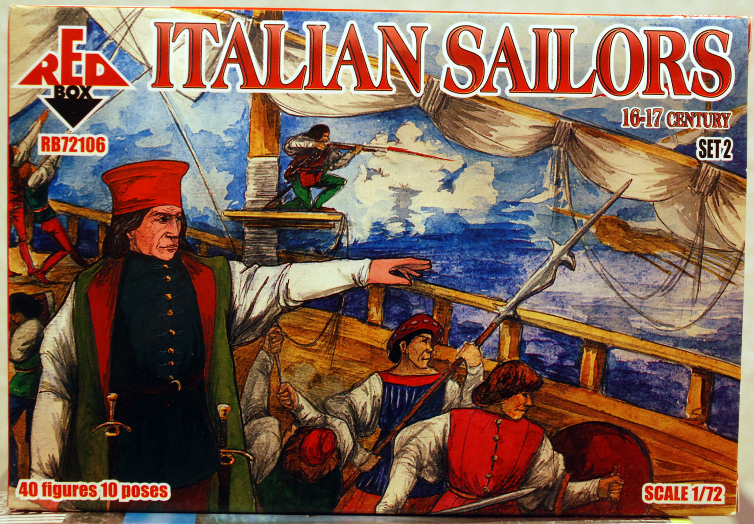 Red Box 72106 Italian Sailors Set 2 16./17. Jahrh. 1:72