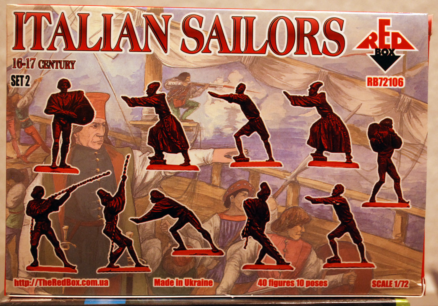 Red Box 72106 Italian Sailors Set 2 16./17. Jahrh. 1:72