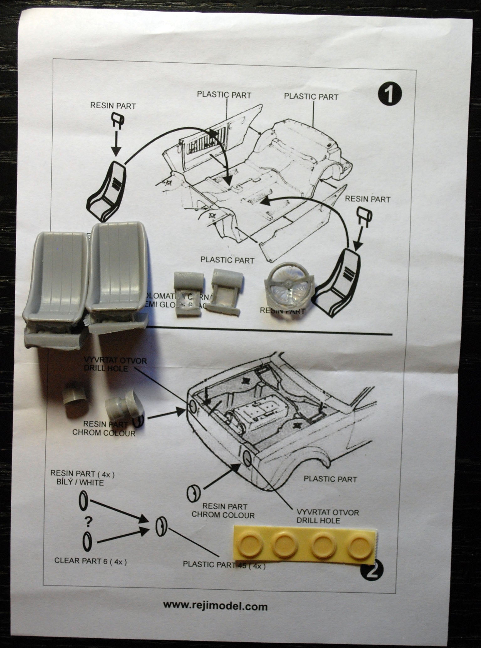 Reji 087 1979 Ford Escort Mk.II  Rallye Upgrade + Decals1:24