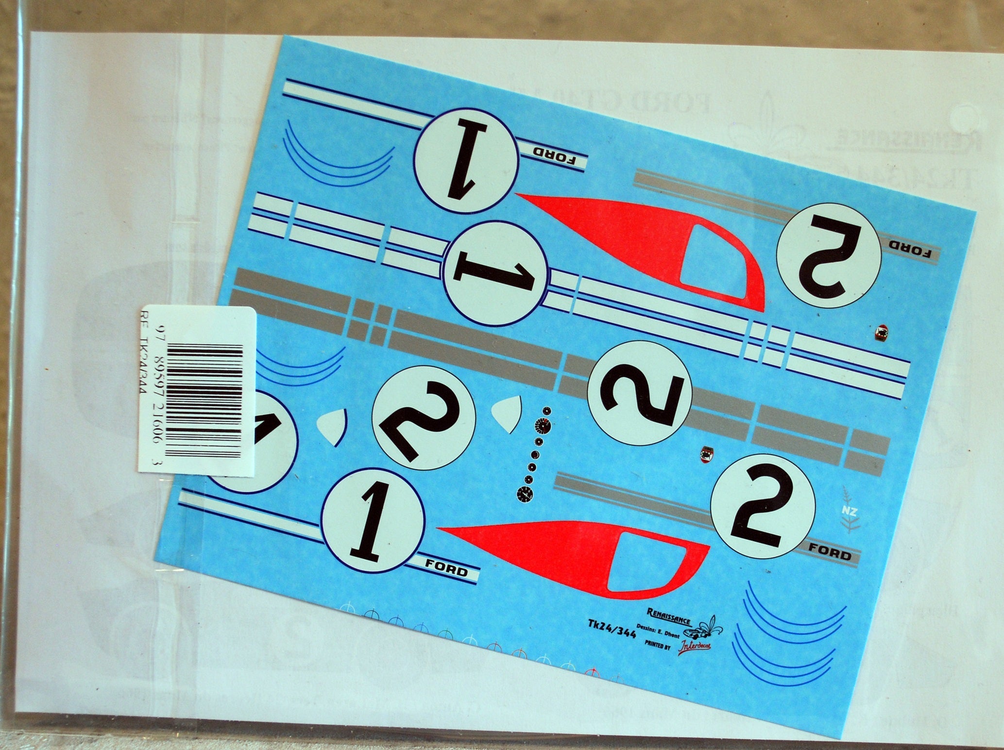 Renaissance TK24/344 1966 Ford GT Mk II Le Mans # 1 + 2 1:24