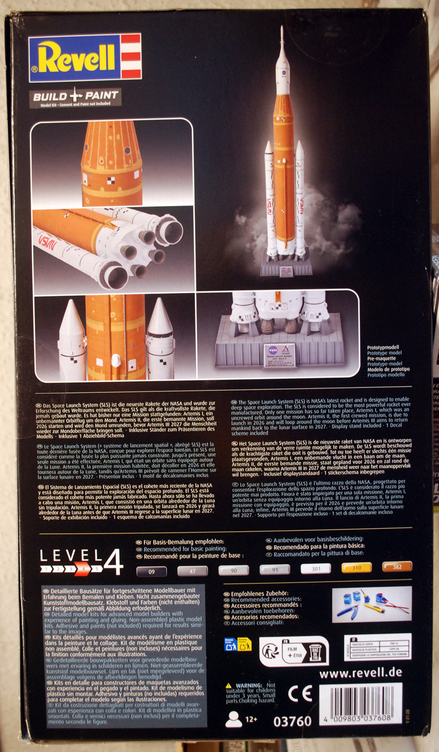 Revell 03760 Artemis I Space Launch System 1:144 neu 2025
