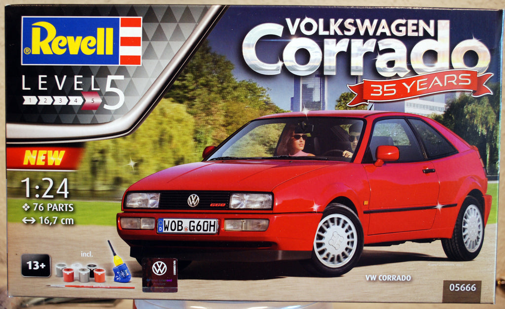 Revell 05666 1988 Volkswagen VW Corrado 1:24 Geschenk Set 35 Jahre