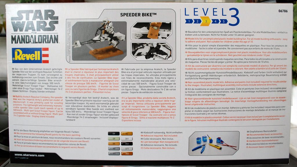 Revell 06786 Star Wars The Mandalorian Speeder Bike 1:12  neu 2024