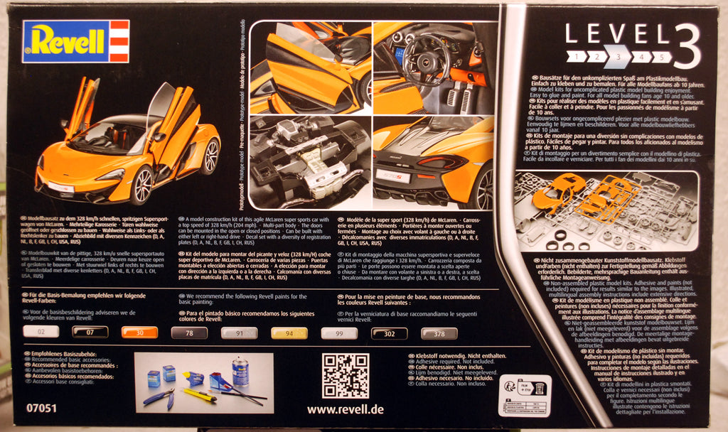 Revell 07051 2015 McLaren 570S Coupe 1:24