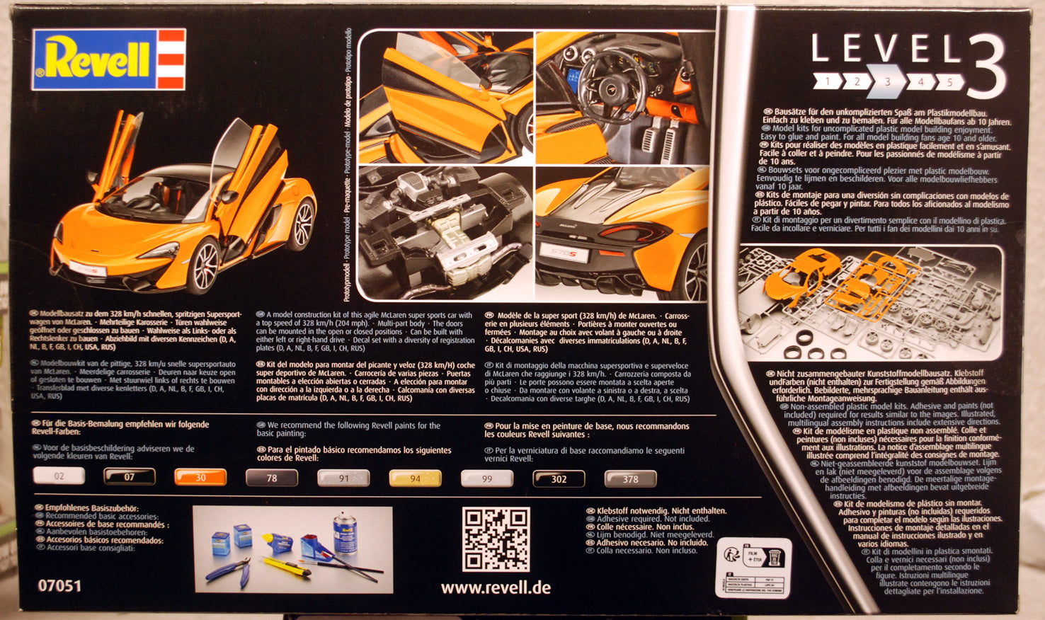 Revell 07051 2015 McLaren 570S Coupe 1:24