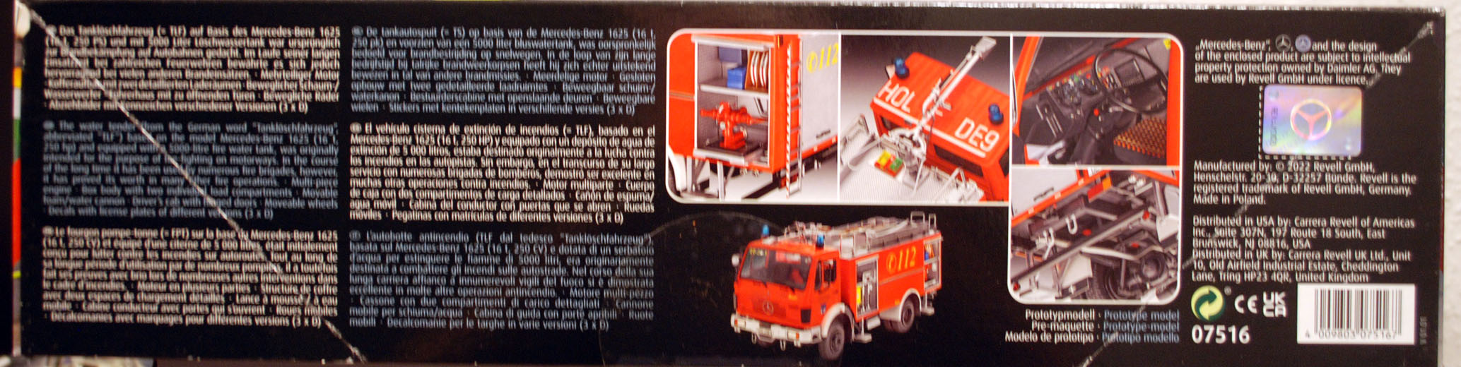 Revell 07516 Mercedes Benz 1625 TLF 24/50 Feuerwehr 1:24