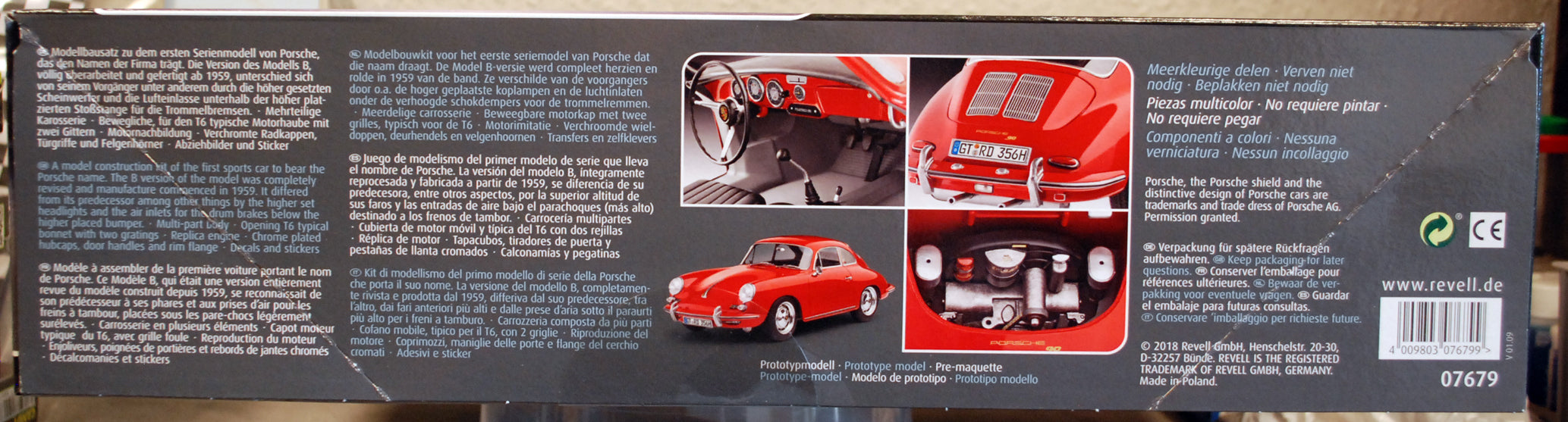 Revell 07679 1959 Porsche 356 B Coupe 1:16