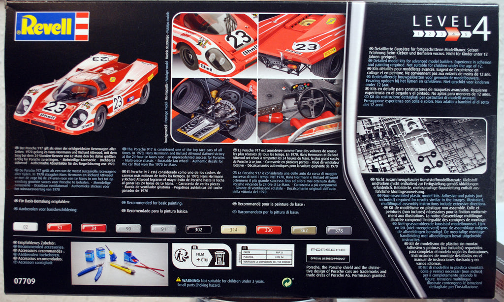 Revell 07709 1970 Porsche 917 K Winner Le Mans 1:24